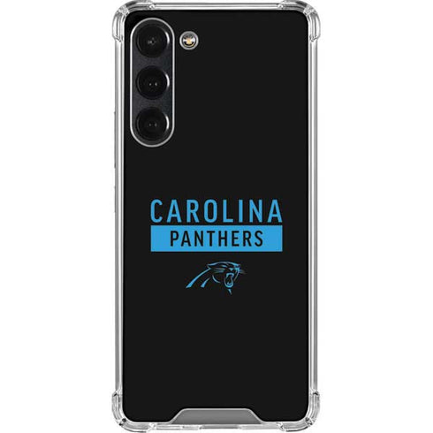 NFL Carolina Panthers Black Performance Series Galaxy S23 Plus Clear Case