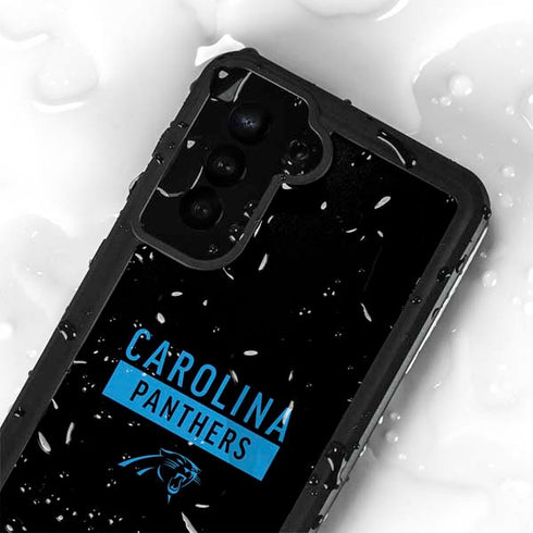 NFL Carolina Panthers Black Performance Series Galaxy S23 Waterproof Case