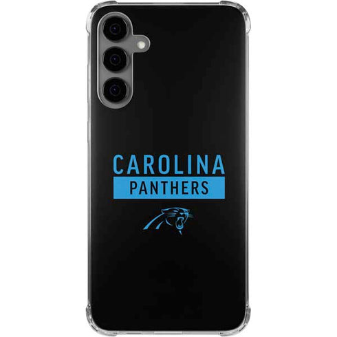 NFL Carolina Panthers Black Performance Series Galaxy S24 Plus Clear Case