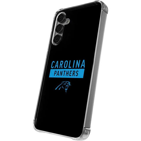 NFL Carolina Panthers Black Performance Series Galaxy S24 Plus Clear Case