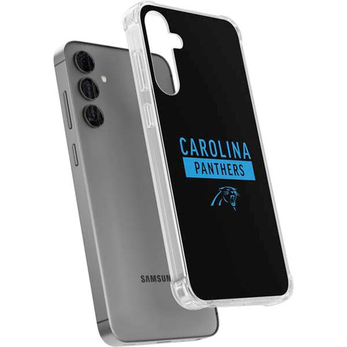 NFL Carolina Panthers Black Performance Series Galaxy S24 Plus Clear Case