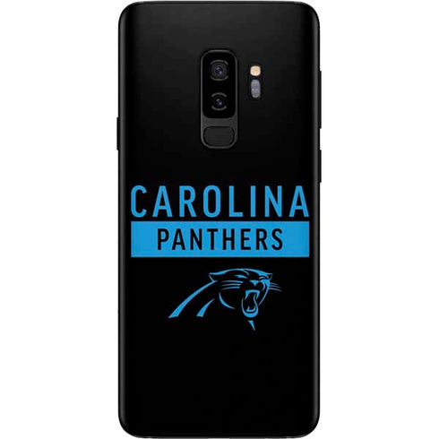 NFL Carolina Panthers Black Performance Series Galaxy S9 Plus Skin