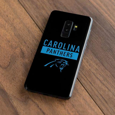 NFL Carolina Panthers Black Performance Series Galaxy S9 Plus Skin