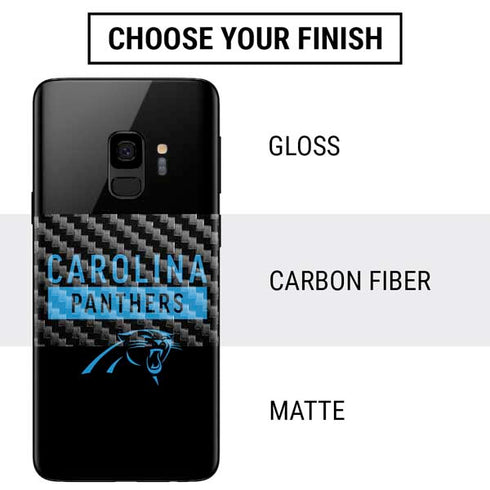 NFL Carolina Panthers Black Performance Series Galaxy S9 Skin