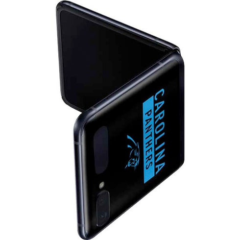 NFL Carolina Panthers Black Performance Series Galaxy Z Flip Skin