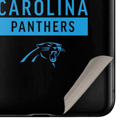 NFL Carolina Panthers Black Performance Series Galaxy Z Flip Skin