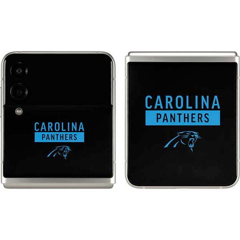 NFL Carolina Panthers Black Performance Series Galaxy Z Flip3 5G Skin
