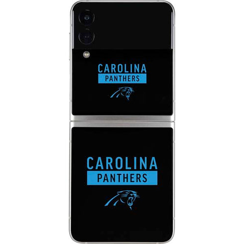 NFL Carolina Panthers Black Performance Series Galaxy Z Flip4 5G Skin