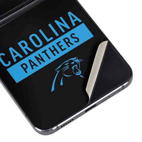 NFL Carolina Panthers Black Performance Series Galaxy Z Flip5 5G Skin
