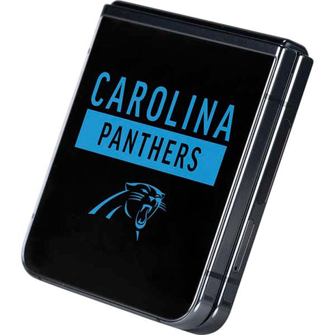 NFL Carolina Panthers Black Performance Series Galaxy Z Flip5 5G Skin