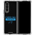 NFL Carolina Panthers Black Performance Series Galaxy Z Fold4 5G Clear Case