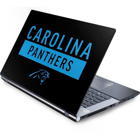 NFL Carolina Panthers Black Performance Series Generic Laptop Skin