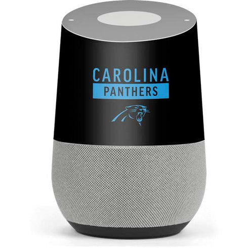 NFL Carolina Panthers Black Performance Series Google Home Skin