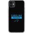 NFL Carolina Panthers Black Performance Series iPhone 11 Clear Case
