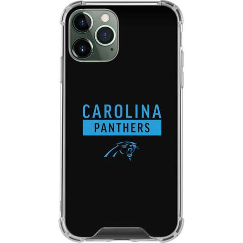NFL Carolina Panthers Black Performance Series iPhone 11 Pro Max Clear Case