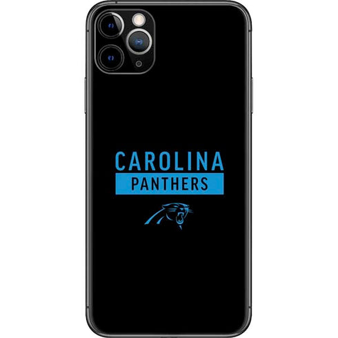NFL Carolina Panthers Black Performance Series iPhone 11 Pro Max Skin