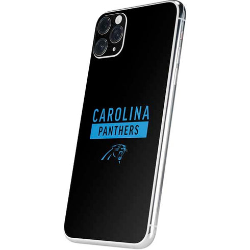 NFL Carolina Panthers Black Performance Series iPhone 11 Pro Max Skin