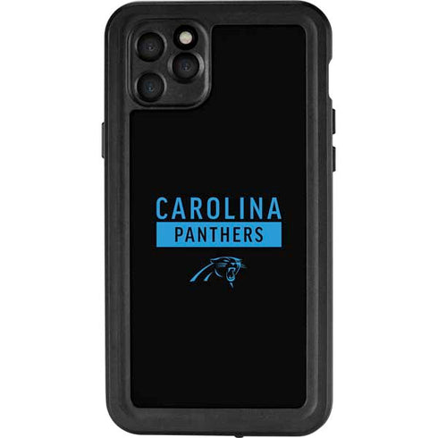 NFL Carolina Panthers Black Performance Series iPhone 11 Pro Max Waterproof Case