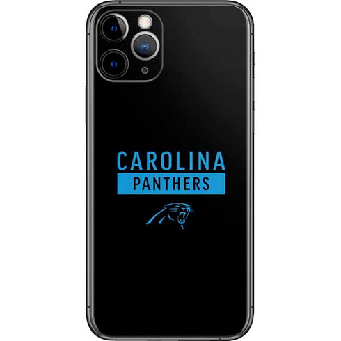 NFL Carolina Panthers Black Performance Series iPhone 11 Pro Skin