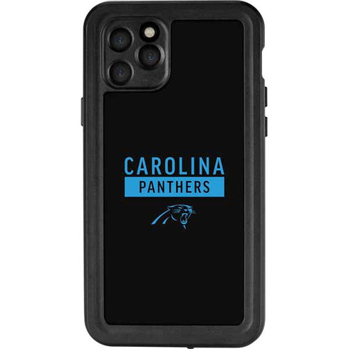 NFL Carolina Panthers Black Performance Series iPhone 11 Pro Waterproof Case