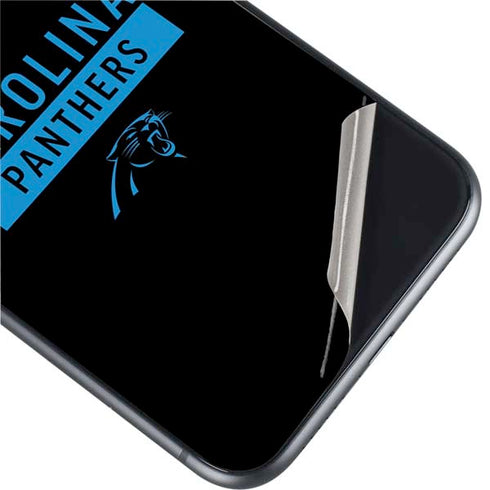 NFL Carolina Panthers Black Performance Series iPhone 11 Skin