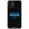 NFL Carolina Panthers Black Performance Series iPhone 12 Clear Case