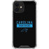 NFL Carolina Panthers Black Performance Series iPhone 12 Clear Case