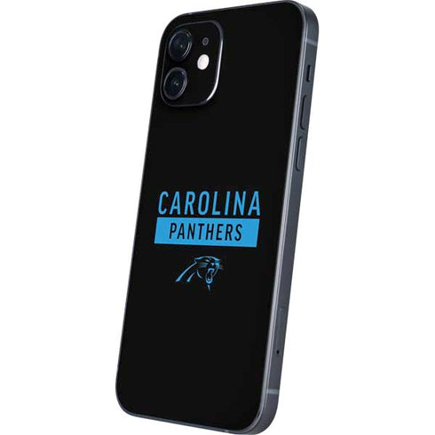 NFL Carolina Panthers Black Performance Series iPhone 12 Mini Skin