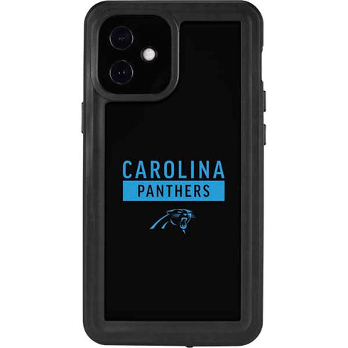 NFL Carolina Panthers Black Performance Series iPhone 12 Mini Waterproof Case