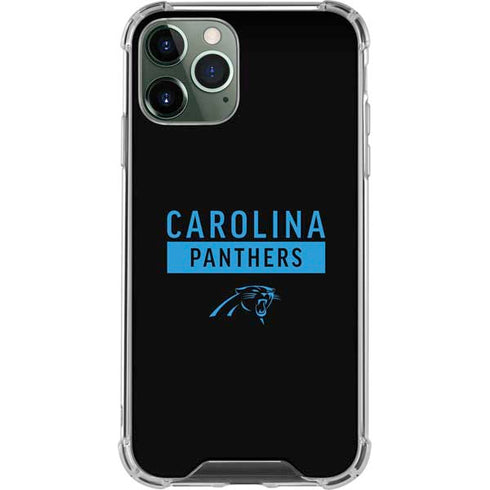 NFL Carolina Panthers Black Performance Series iPhone 12 Pro Max Clear Case