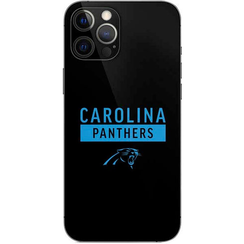 NFL Carolina Panthers Black Performance Series iPhone 12 Pro Max Skin