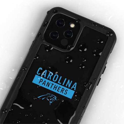 NFL Carolina Panthers Black Performance Series iPhone 12 Pro Waterproof Case