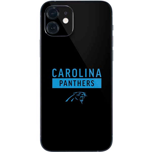 NFL Carolina Panthers Black Performance Series iPhone 12 Skin