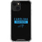 NFL Carolina Panthers Black Performance Series iPhone 13 Mini Clear Case