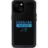 NFL Carolina Panthers Black Performance Series iPhone 13 Mini Waterproof Case
