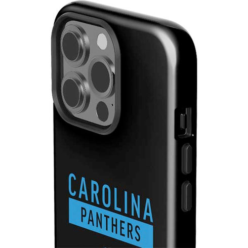 NFL Carolina Panthers Black Performance Series iPhone 13 Pro Impact Case