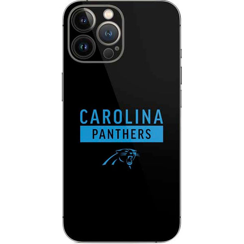 NFL Carolina Panthers Black Performance Series iPhone 13 Pro Max Skin