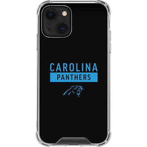 NFL Carolina Panthers Black Performance Series iPhone 14 Clear Case