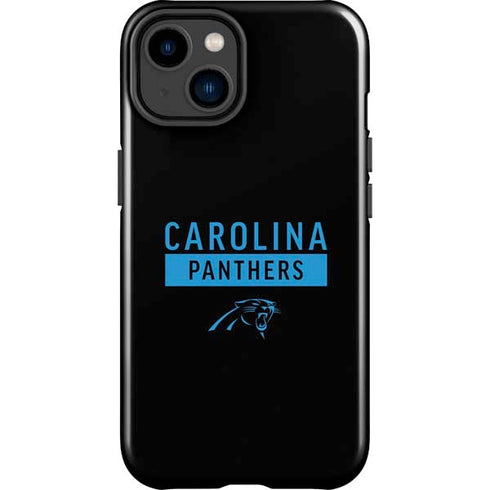 NFL Carolina Panthers Black Performance Series iPhone 15 Plus Impact Case