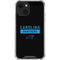 NFL Carolina Panthers Black Performance Series iPhone 14 Plus Clear Case