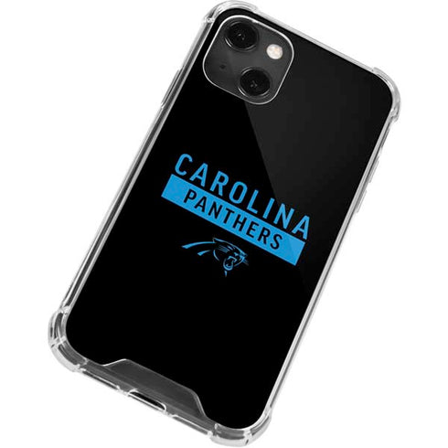 NFL Carolina Panthers Black Performance Series iPhone 14 Plus Clear Case