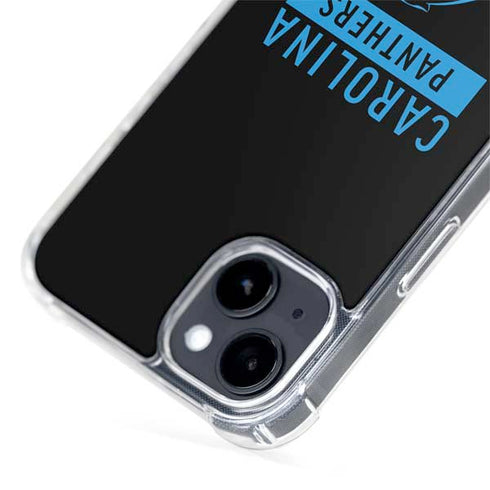 NFL Carolina Panthers Black Performance Series iPhone 15 Plus MagSafe Case