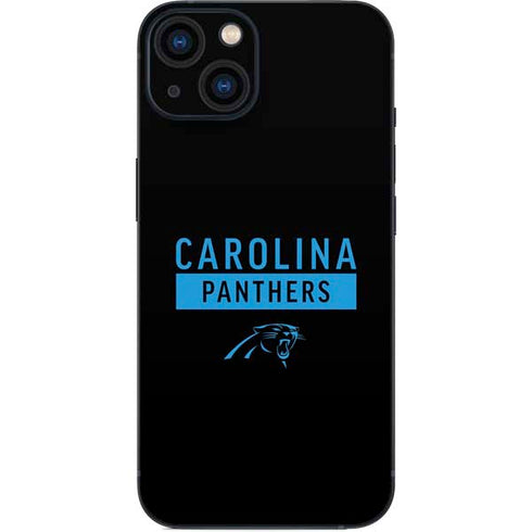 NFL Carolina Panthers Black Performance Series iPhone 15 Plus Skin