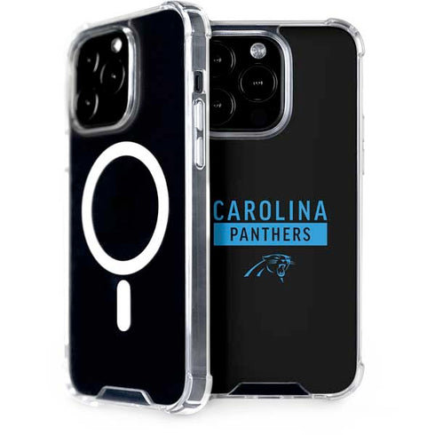 NFL Carolina Panthers Black Performance Series iPhone 15 Pro MagSafe Case