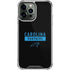 NFL Carolina Panthers Black Performance Series iPhone 14 Pro Max Clear Case