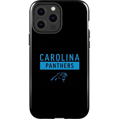 NFL Carolina Panthers Black Performance Series iPhone 15 Pro Max Impact Case