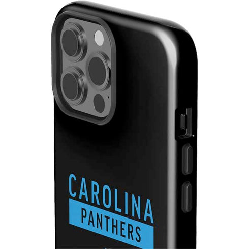 NFL Carolina Panthers Black Performance Series iPhone 15 Pro Max Impact Case