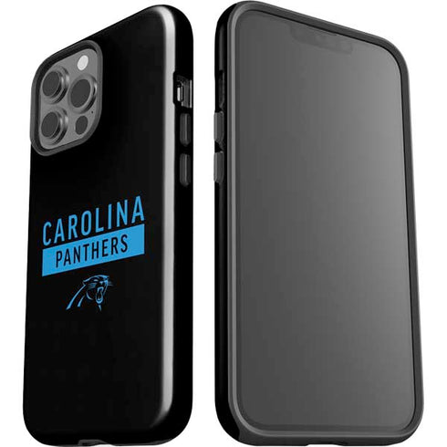 NFL Carolina Panthers Black Performance Series iPhone 15 Pro Max Impact Case