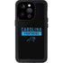 NFL Carolina Panthers Black Performance Series iPhone 14 Pro Waterproof Case