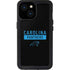 NFL Carolina Panthers Black Performance Series iPhone 15 Waterproof Case